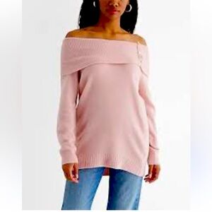 Like New Express off the Shoulder Sweater- Medium